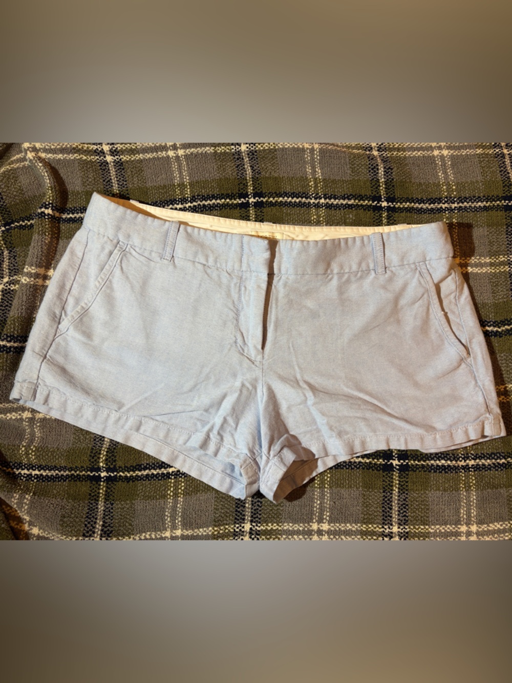 J. Crew Sz. 10 Light Blue Womens Chino Shorts